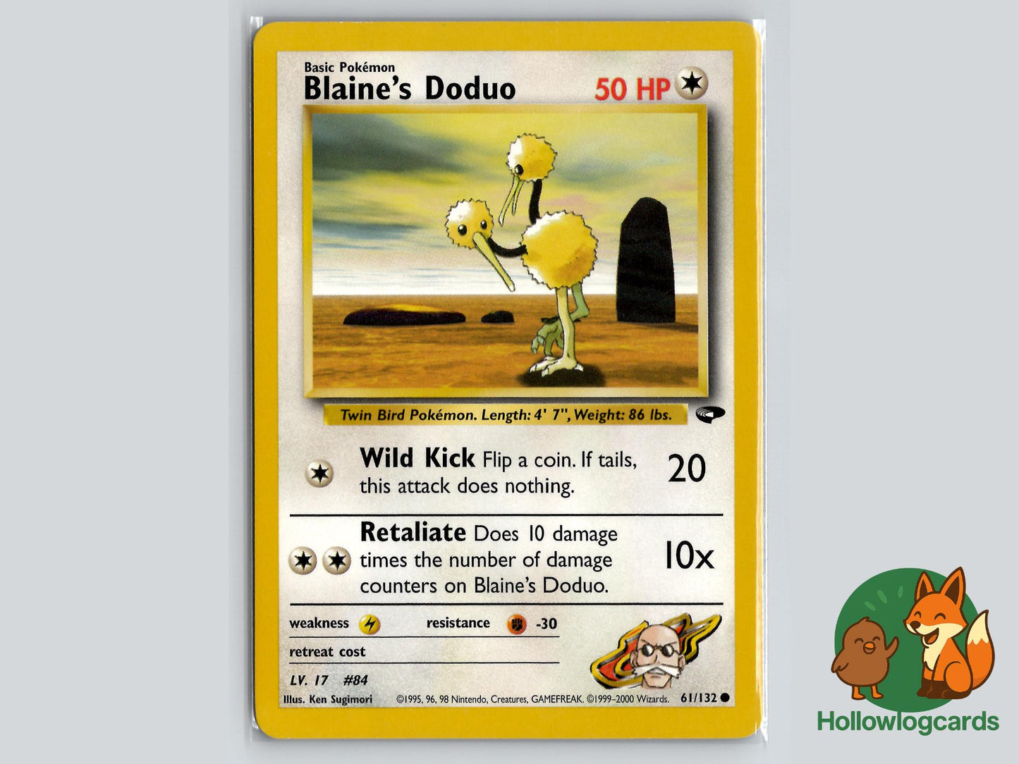 Blaine's Doduo (61/132) - Gym Challenge Pokémon Card