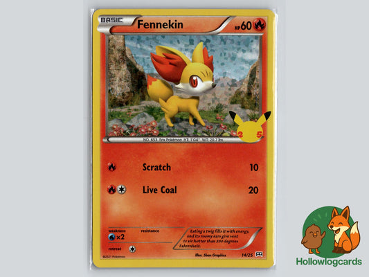Fennekin (014/025) - McDonald's 25th Anniversary Promos Pokémon Card