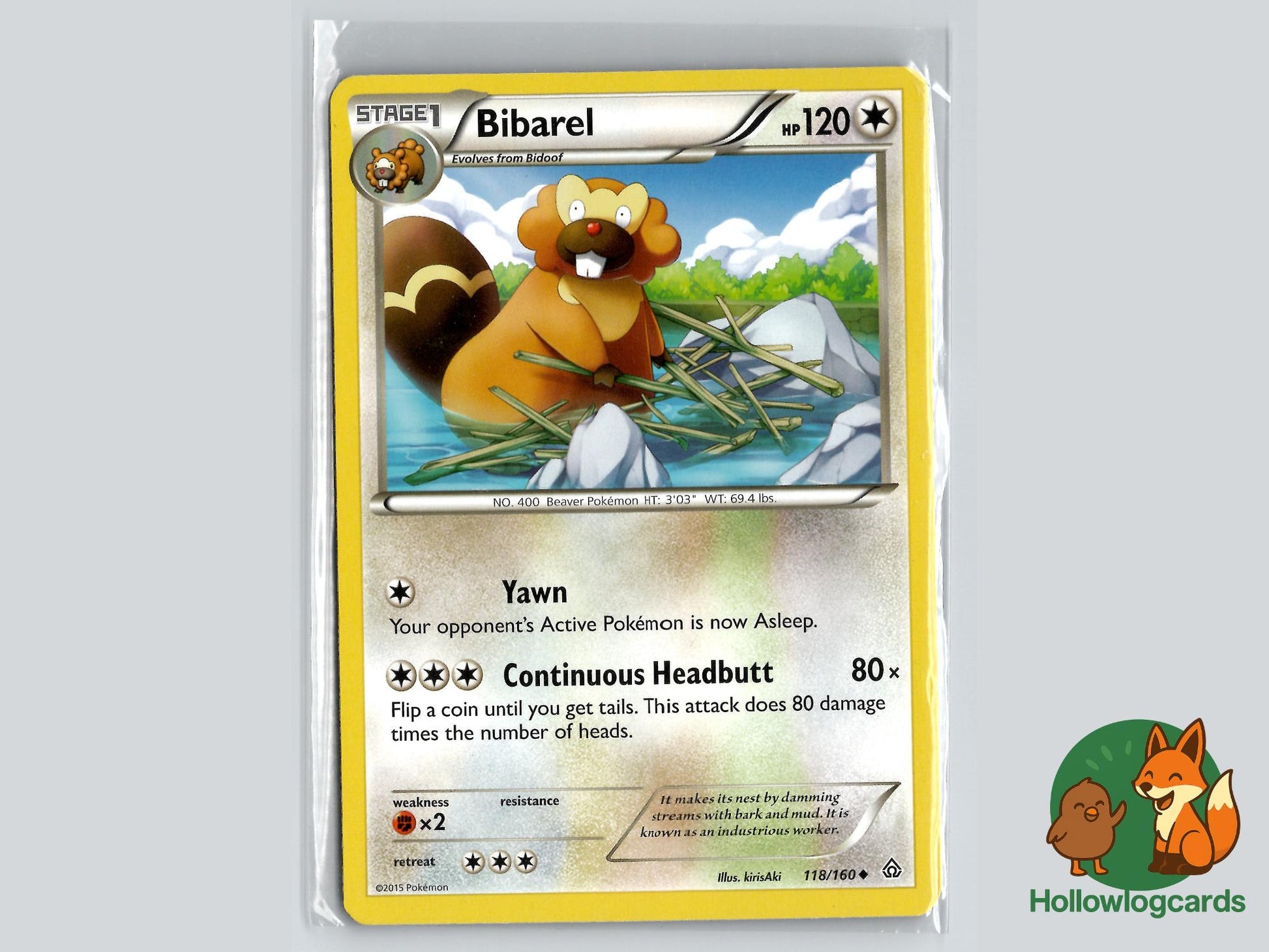 Bibarel (118/160) - Primal Clash Pokémon Card