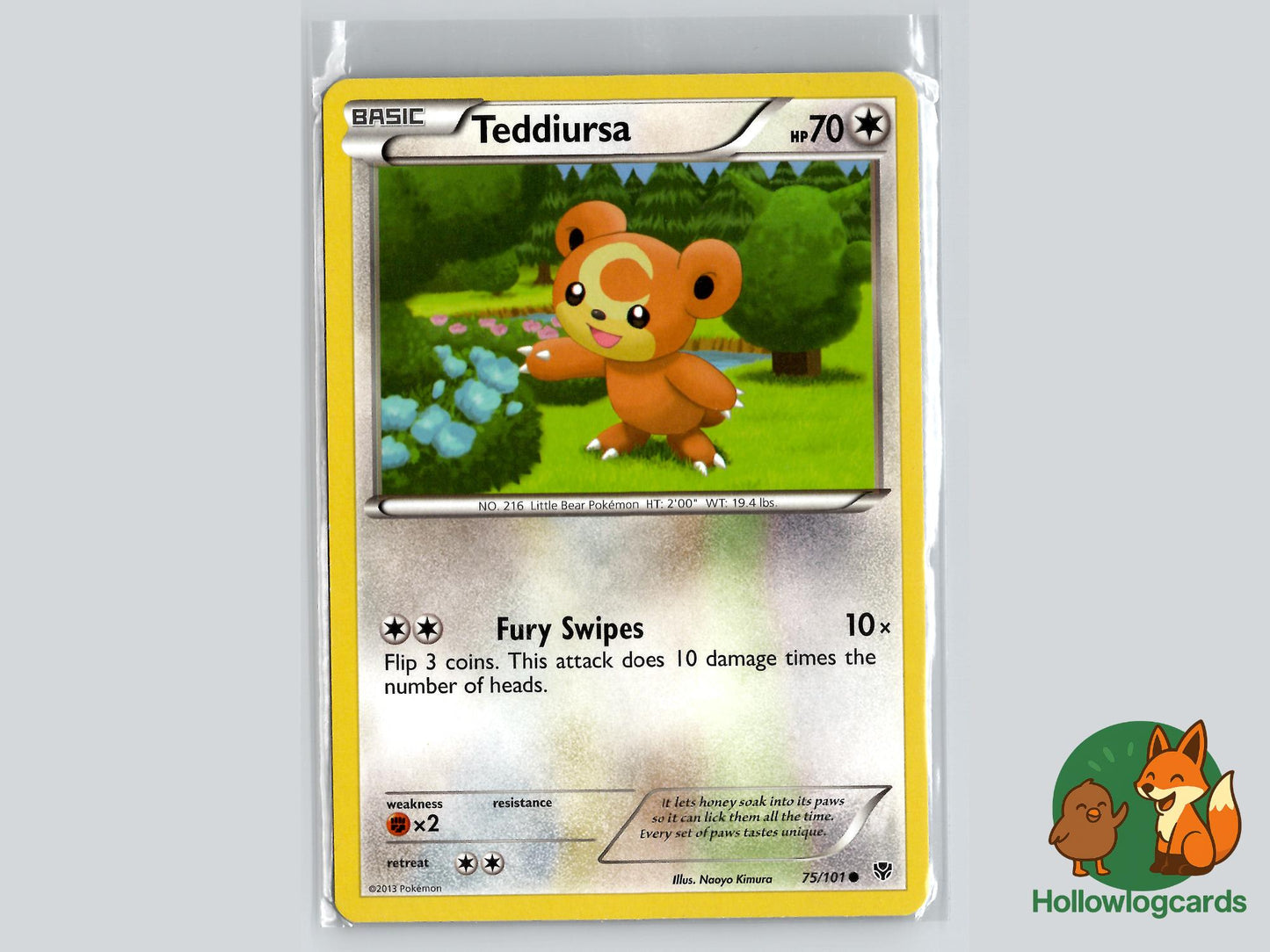 Teddiursa (75/101) - Plasma Blast Pokémon Card