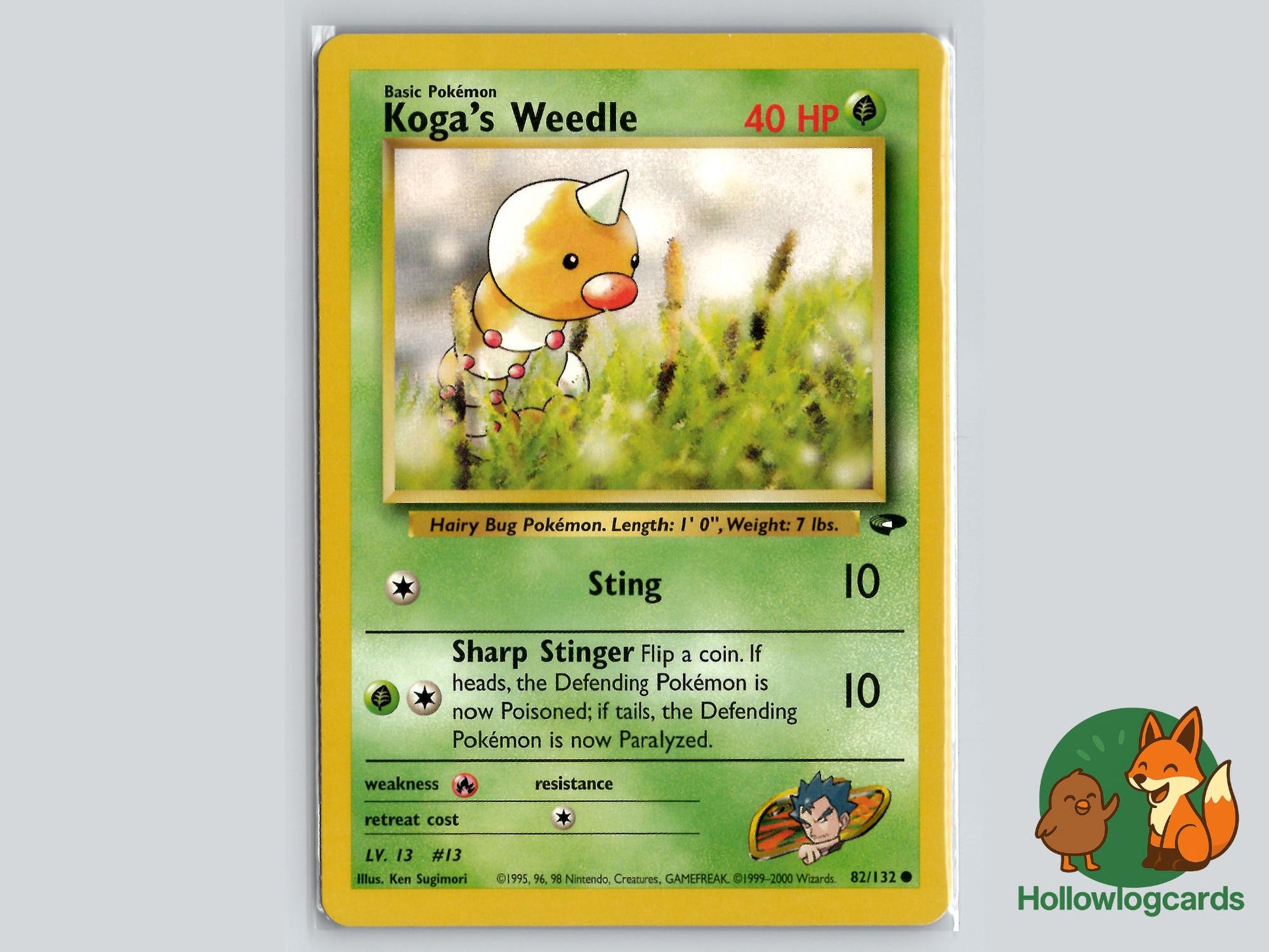 Koga's Weedle (82/132) - Gym Challenge Pokémon Card
