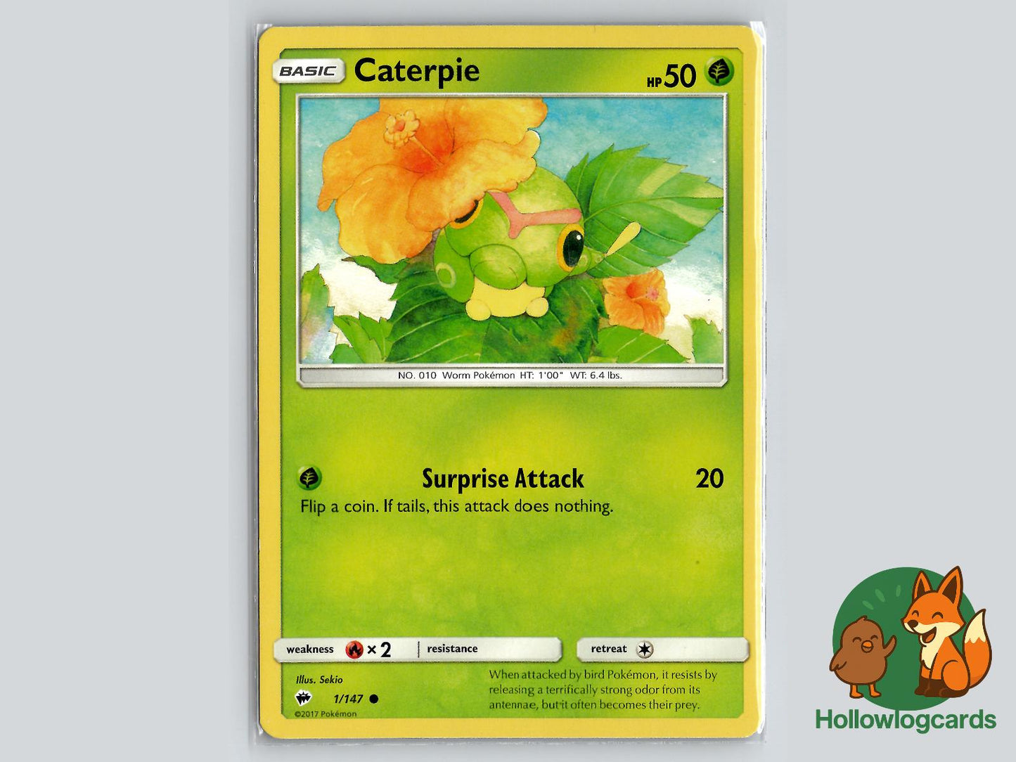 Caterpie (1/147) - Burning Shadows Pokémon Card