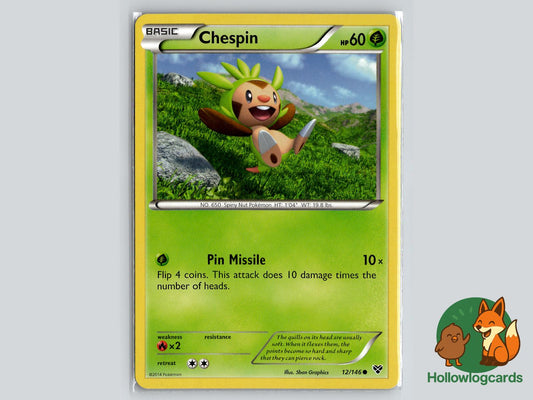 Chespin (12/146) - XY Pokémon Card