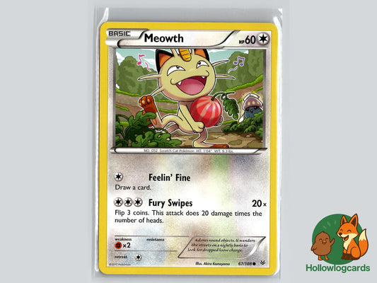 Meowth (67/108) - Roaring Skies Pokémon Card