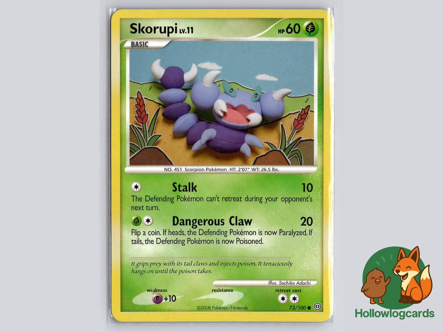 Skorupi (73/100) - Stormfront Pokémon Card