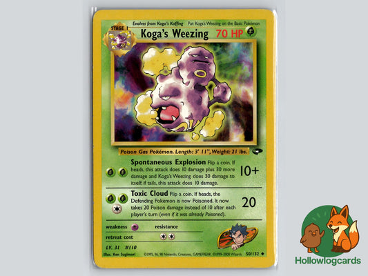 Koga's Weezing (50/132) - Gym Challenge Pokémon Card