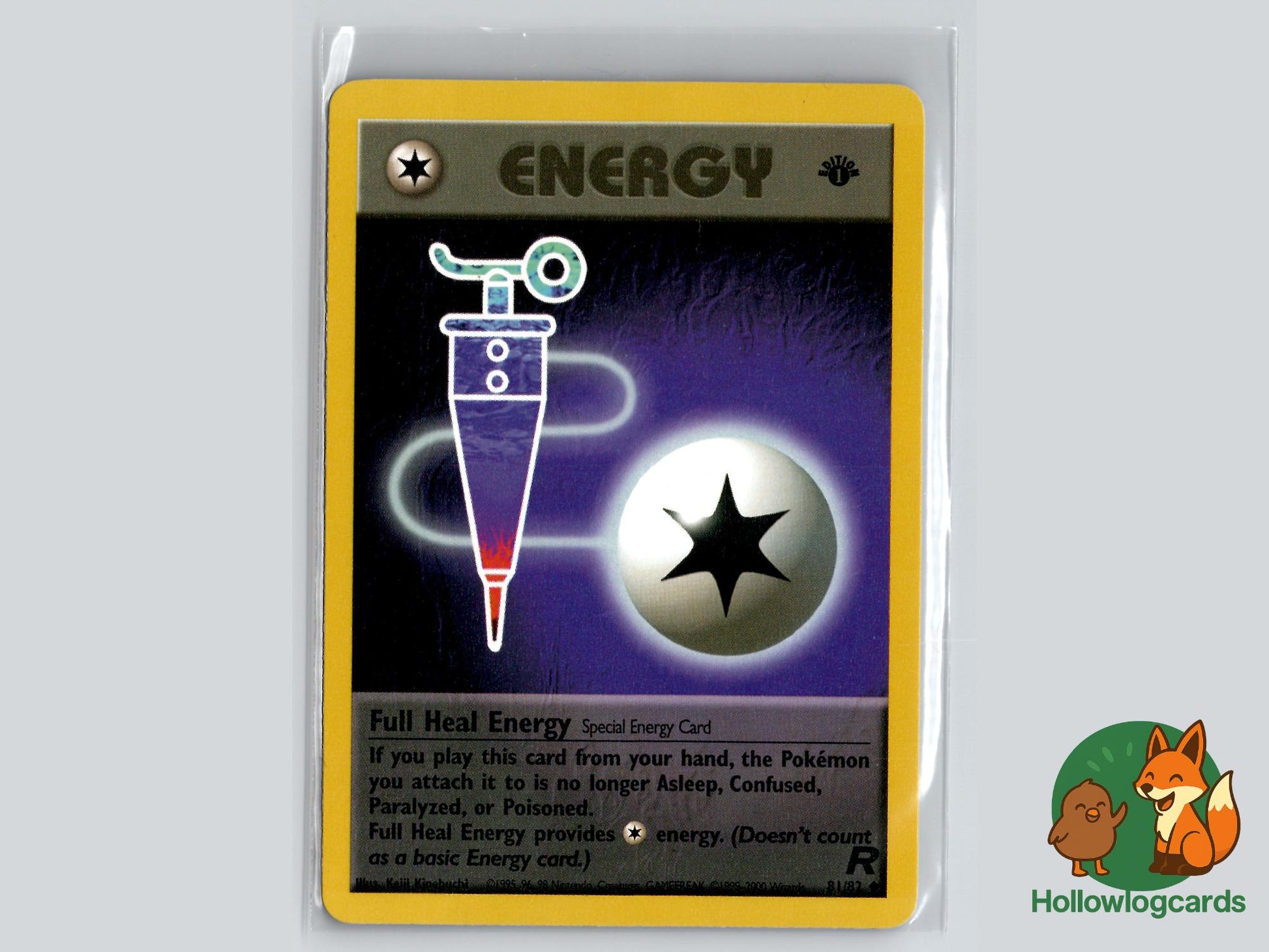 1st Edition Full Heal Energy (81/82) - Team Rocket Pokémon Card