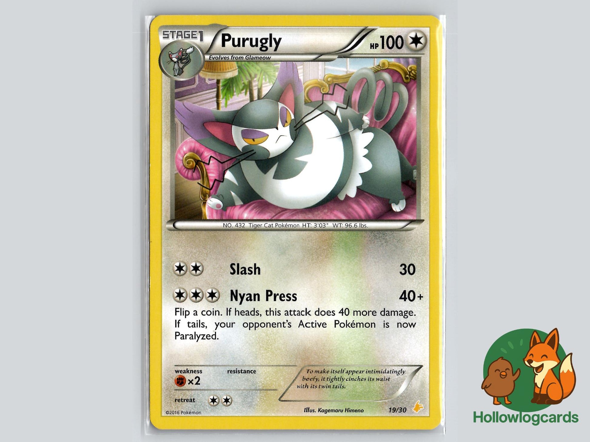 Purugly (19/30) - XY Pokémon Card