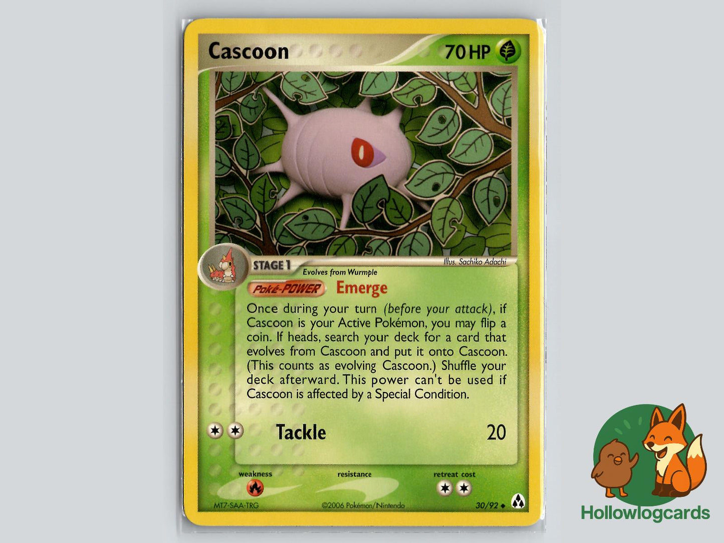 Cascoon (30/92) - Legend Maker Pokémon Card