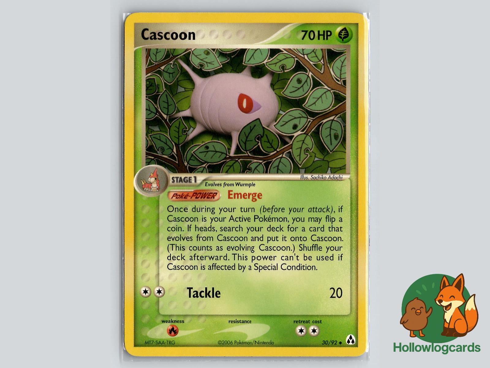 Cascoon (30/92) - Legend Maker Pokémon Card