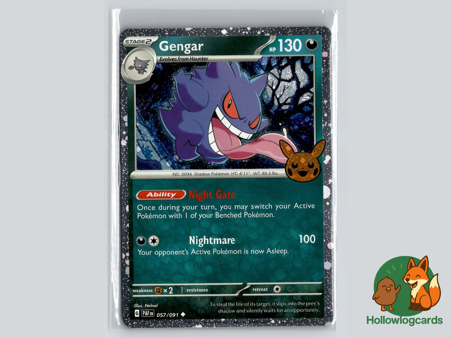 Gengar (057/091) - Trick or Trade BOOster 2024 Pokémon Card