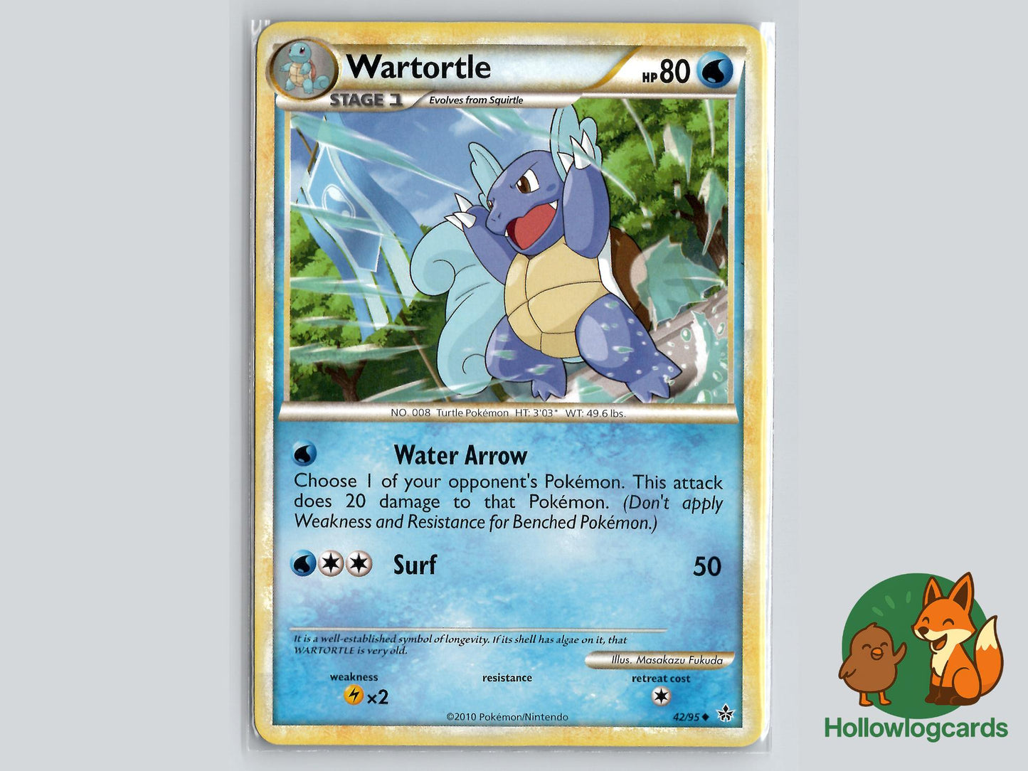 Wartortle (42/95) - Unleashed Pokémon Card