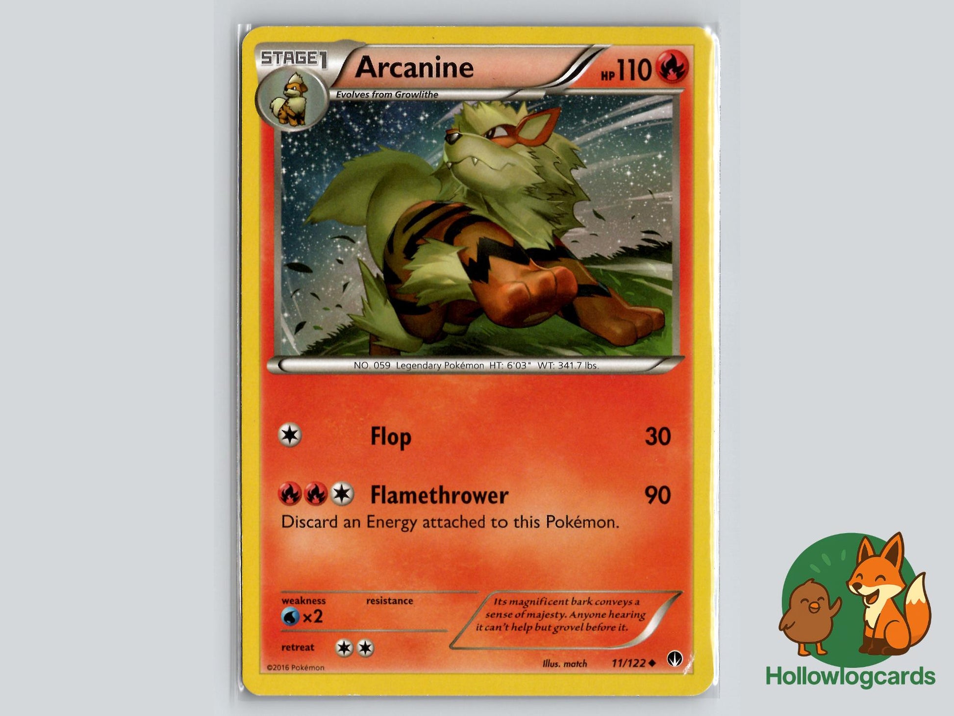 Arcanine (11/122) - BREAKpoint Pokémon Card