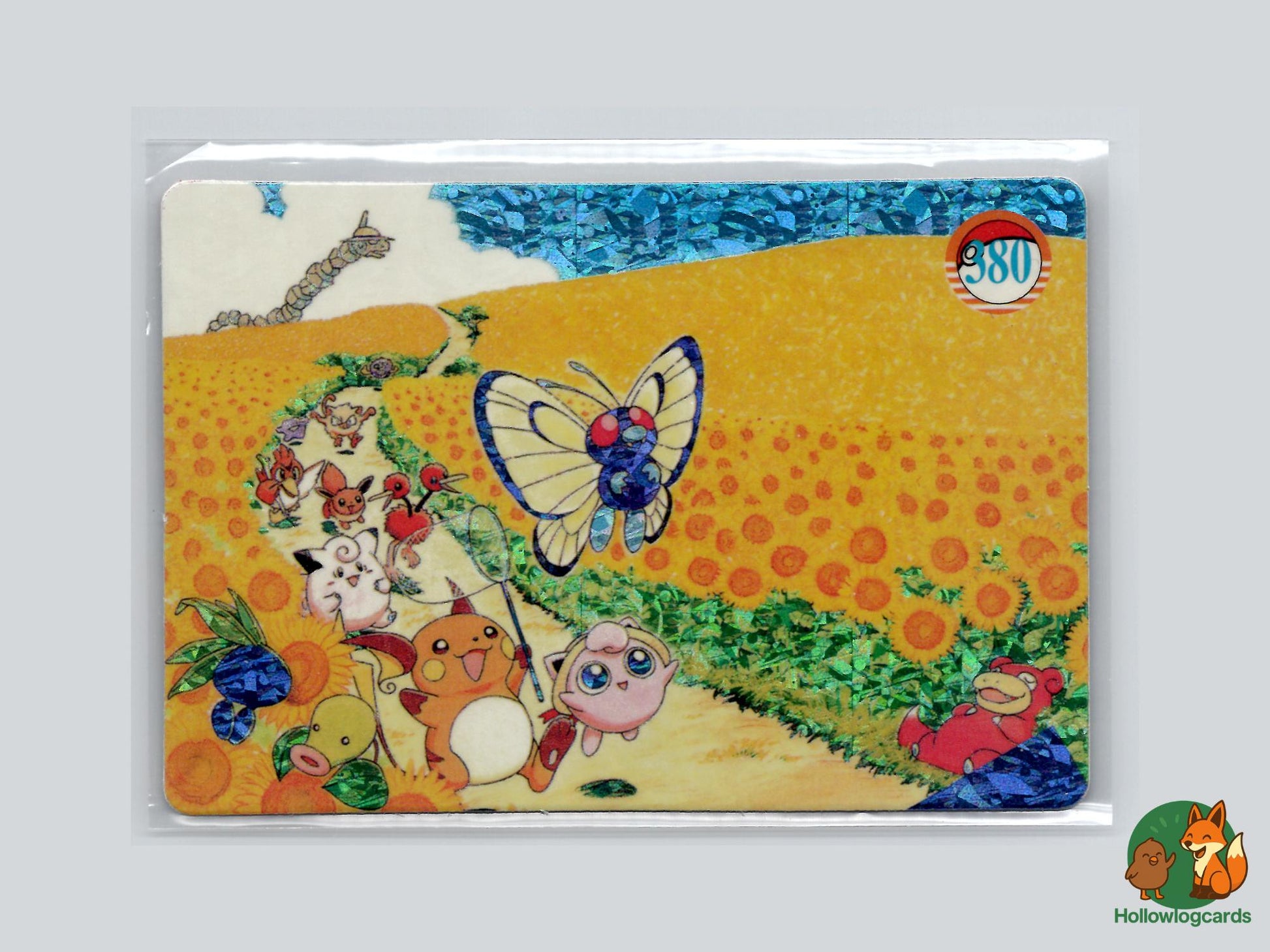  Pokemon Field [Oddish, Jigglypuff] - Vintage Japanese Vending  Bootleg - Sticker