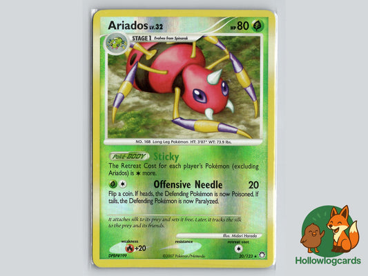 Ariados (20/123) - Mysterious Treasures Pokémon Card