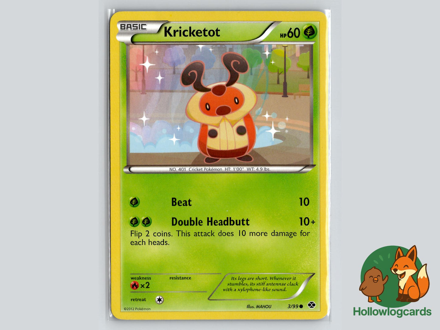 Kricketot (3/99) - Next Destinies Pokémon Card