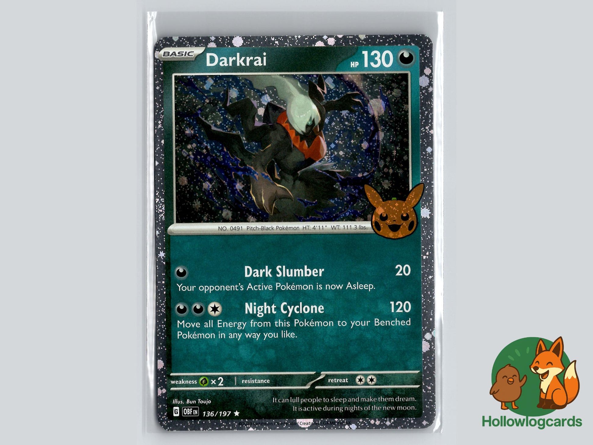 Darkrai (136/197) - Trick or Trade BOOster 2024 Pokémon Card