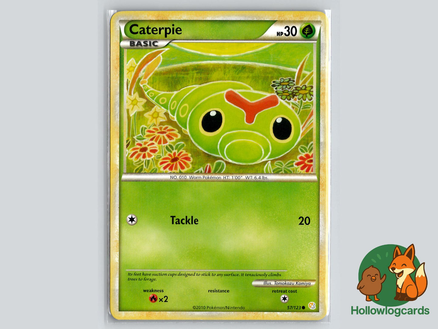 Caterpie (57/123) - HeartGold & SoulSilver Pokémon Card