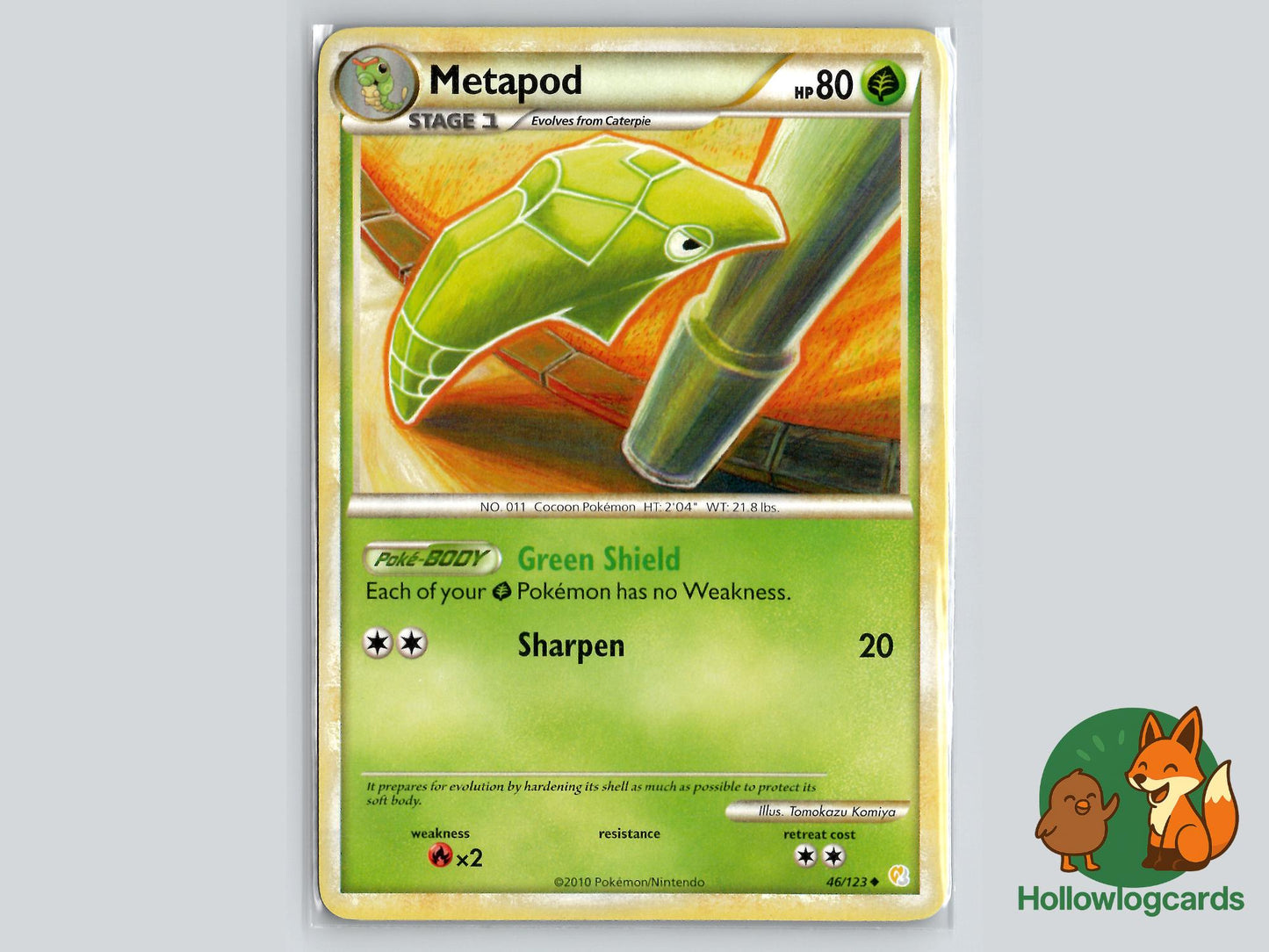 Metapod (46/123) - HeartGold & SoulSilver Pokémon Card