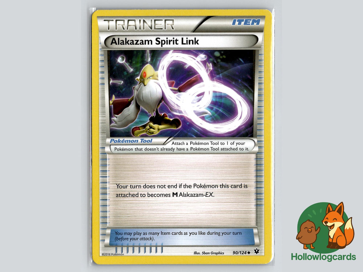 Alakazam Spirit Link (90/124) - Fates Collide Pokémon Card