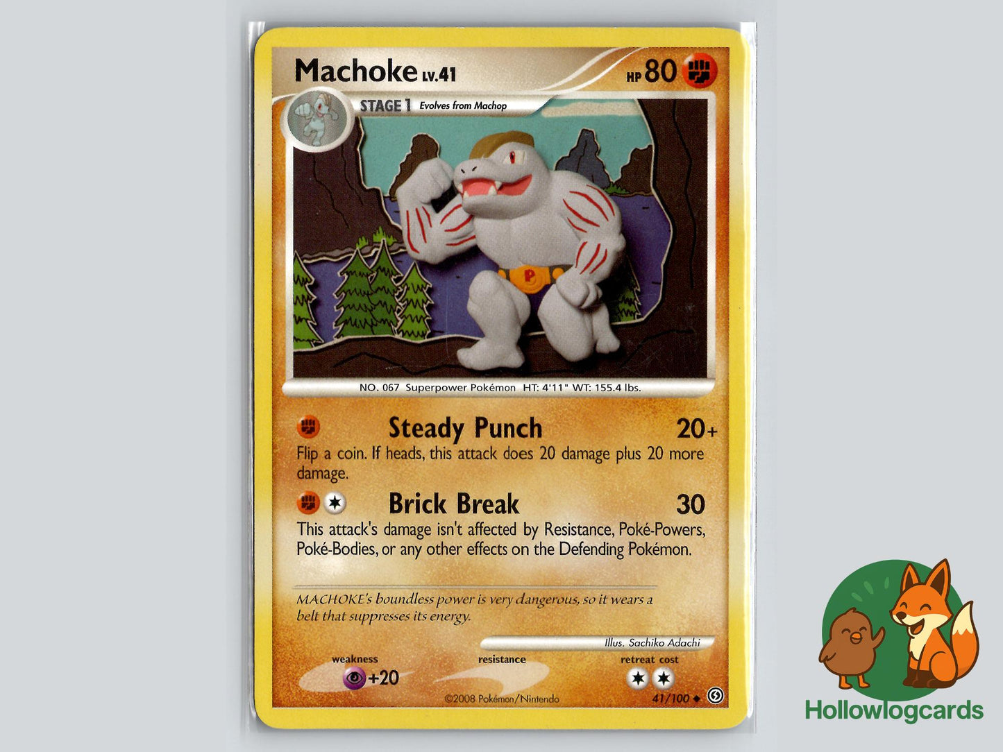 Machoke (41/100) - Stormfront Pokémon Card
