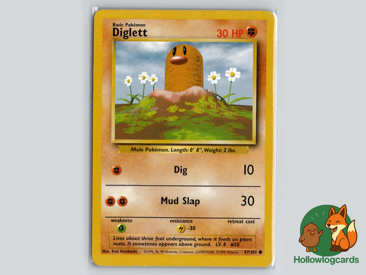 Diglett (47/102) - Base Pokémon Card