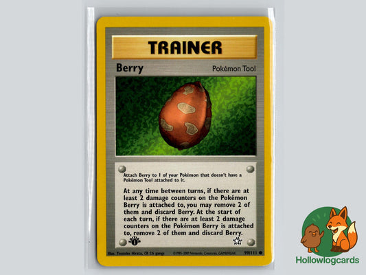 1st Edition Berry (99/111) - Neo Genesis Pokémon Card