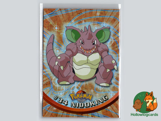 Nidoking - Topps Trading Cards Series 1 Pokémon Card