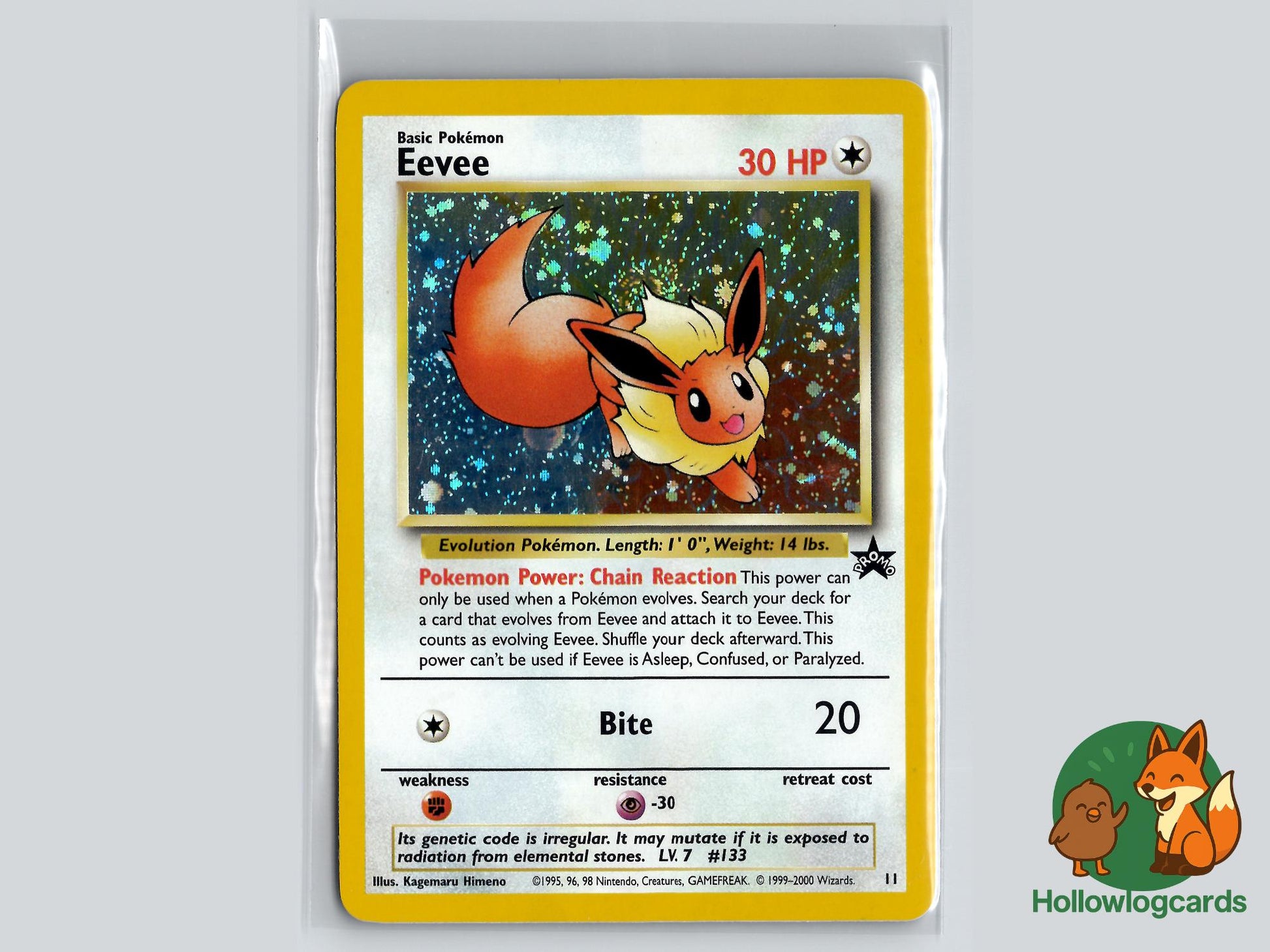 Eevee (11) - Wizards Black Star Promos Pokémon Card