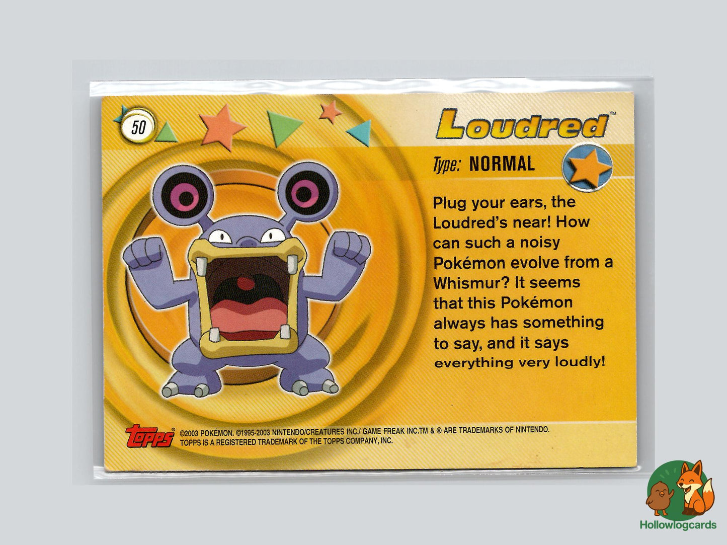 Loudred (#50) Chrome holo - Topps Advanced