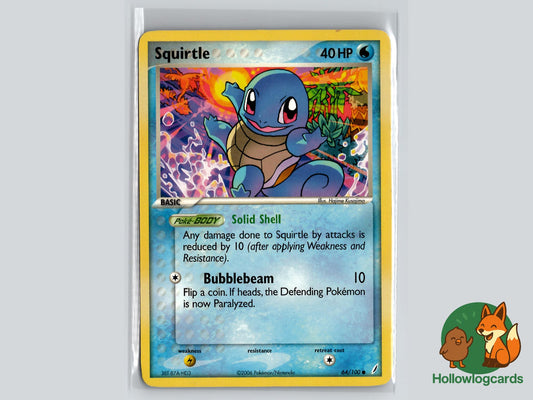 Squirtle (64/100) - Crystal Guardians Pokémon Card