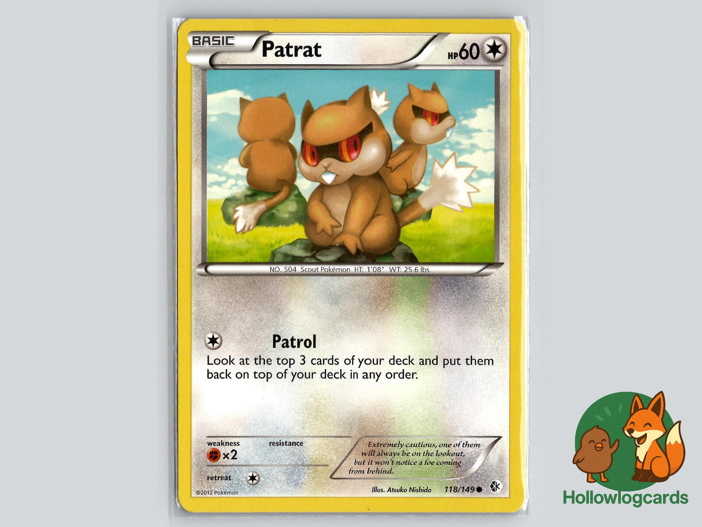 Patrat (118/149) - Boundaries Crossed Pokémon Card