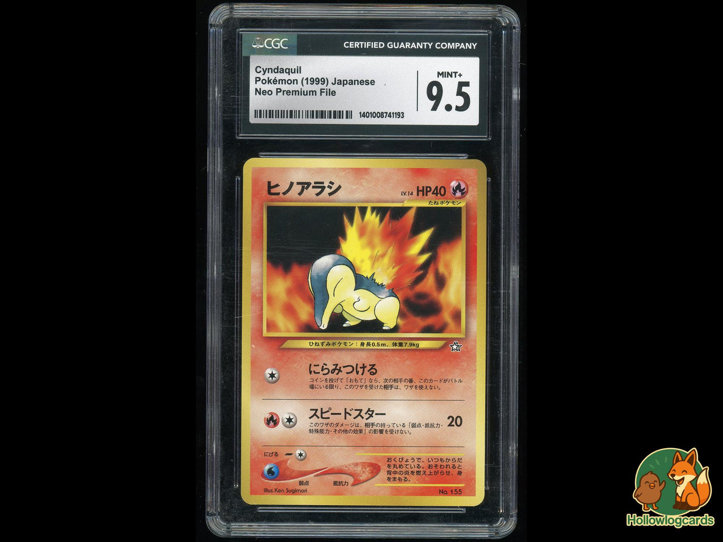 Graded Cyndaquil - Neo Premium File 1 Pokémon Card