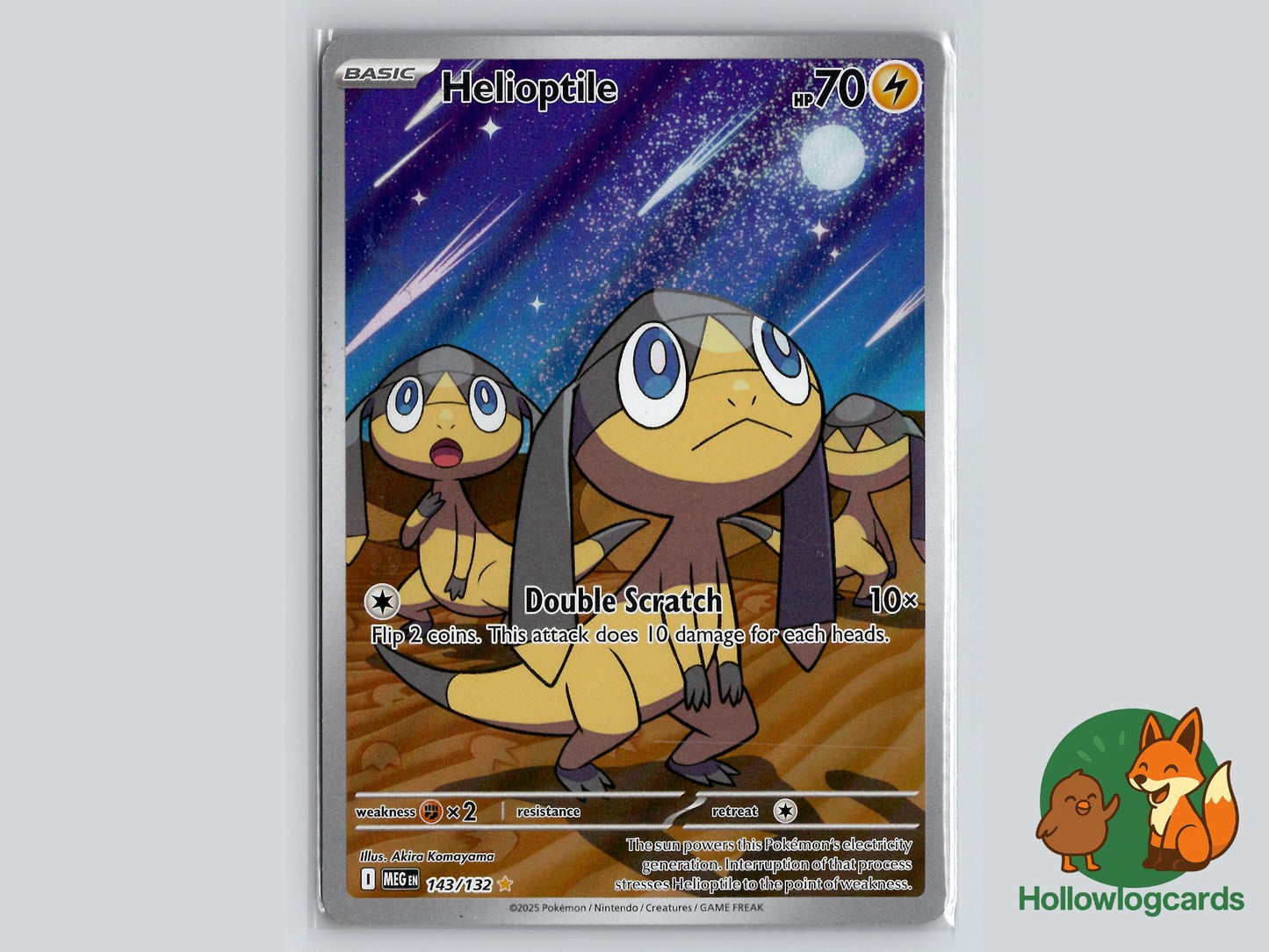 Helioptile (143/132) - Mega Evolution Pokémon Card
