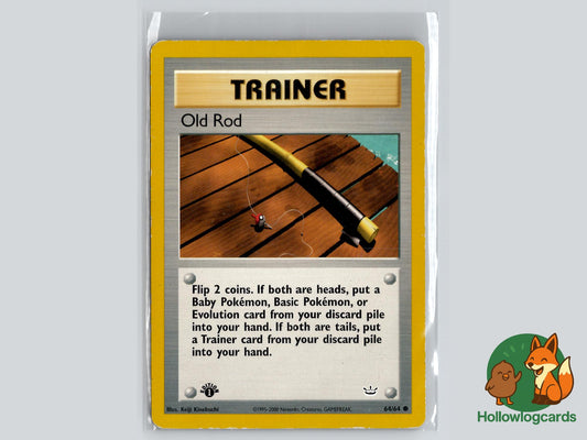 1st Edition Old Rod (64/64) - Neo Revelation Pokémon Card
