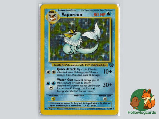 Vaporeon (12/64) - Jungle Pokémon Card