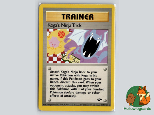 Koga's Ninja Trick (115/132) - Gym Challenge Pokémon Card