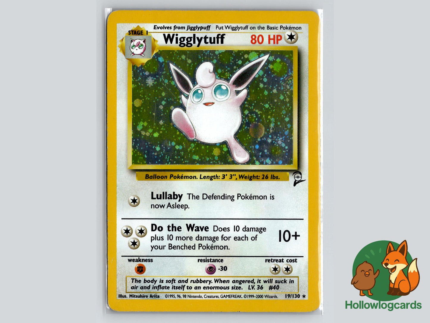 Wigglytuff (19/130) - Base Set 2 Pokémon Card