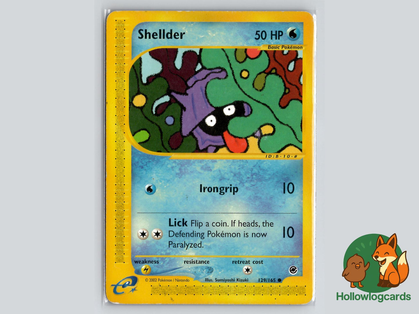 Shellder (129/165) - Expedition Base Set Pokémon Card