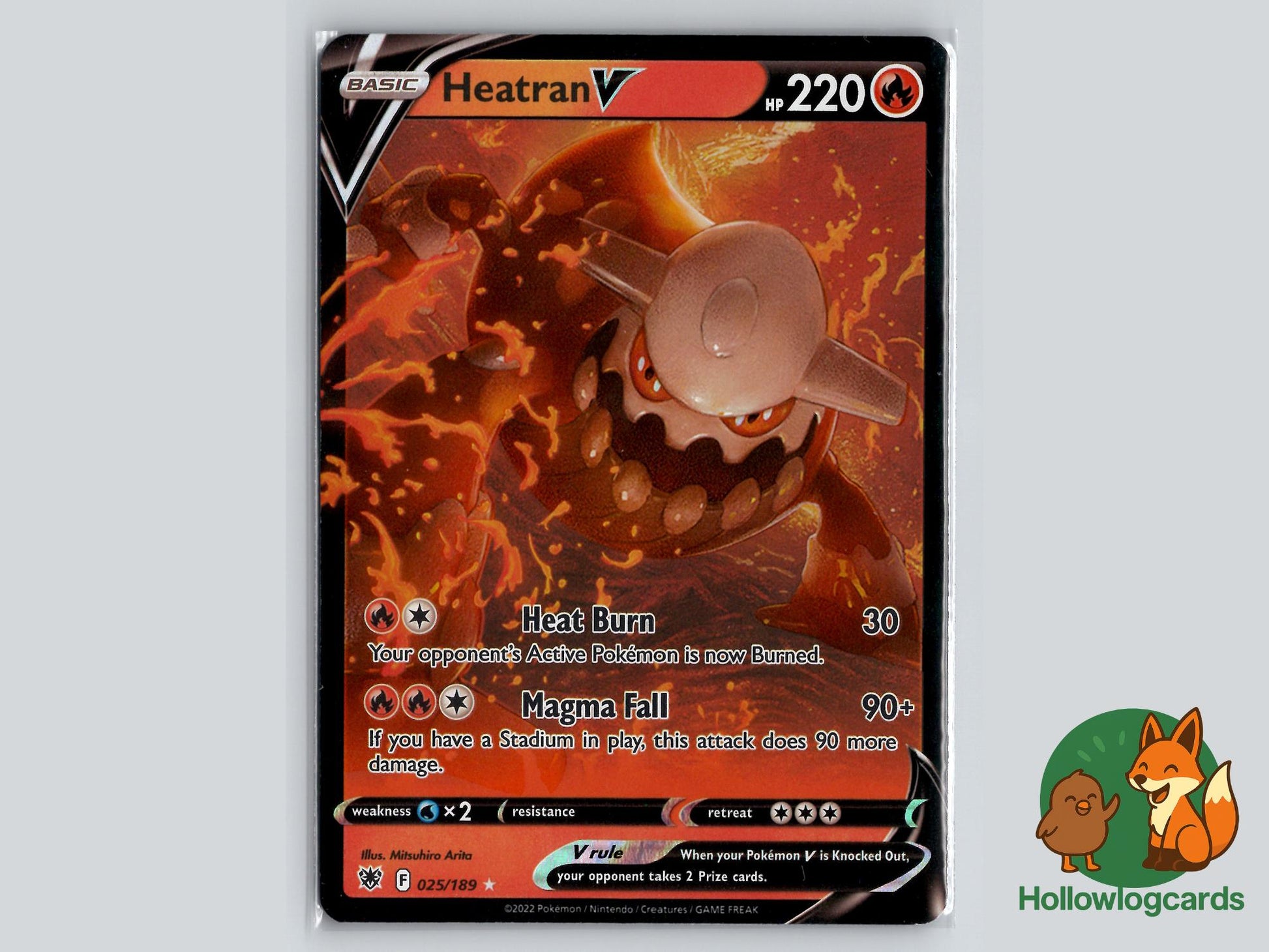 Heatran V (025/189) - Astral Radiance Pokémon Card