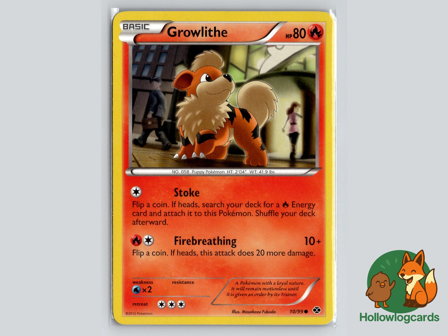 Growlithe (10/99) - Next Destinies Pokémon Card