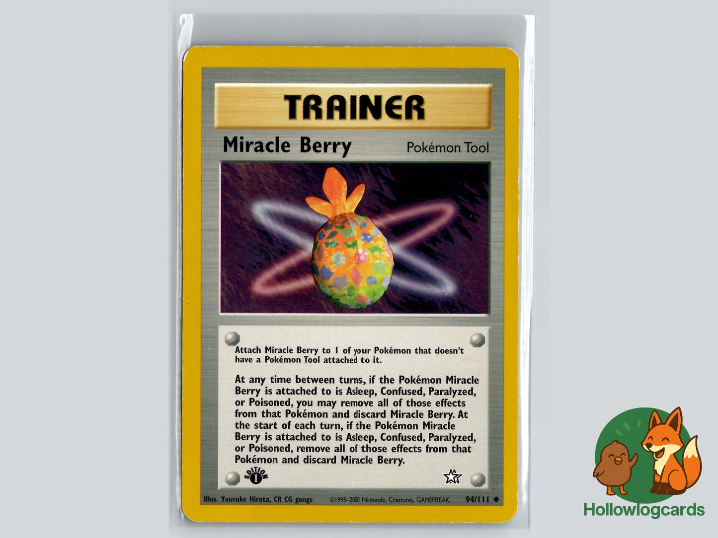 1st Edition Miracle Berry (94/111) - Neo Genesis Pokémon Card