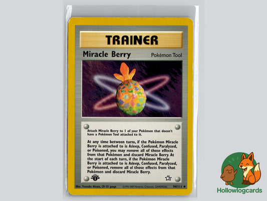 1st Edition Miracle Berry (94/111) - Neo Genesis Pokémon Card