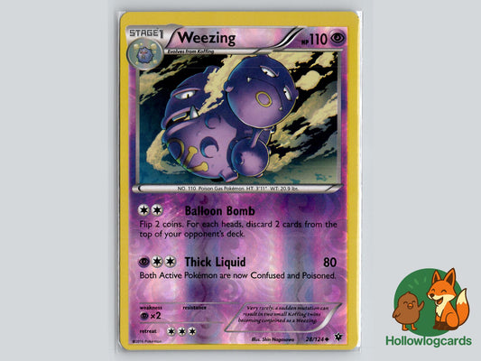 Weezing (28/124) - Fates Collide Pokémon Card