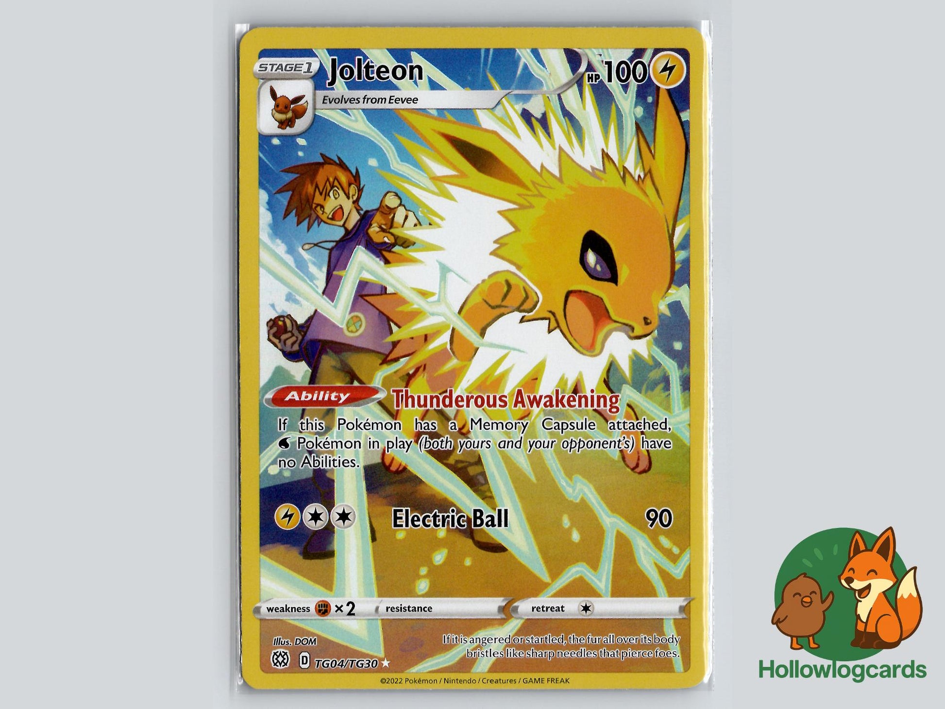 Jolteon (TG04/TG30) - Brilliant Stars Trainer Gallery Pokémon Card