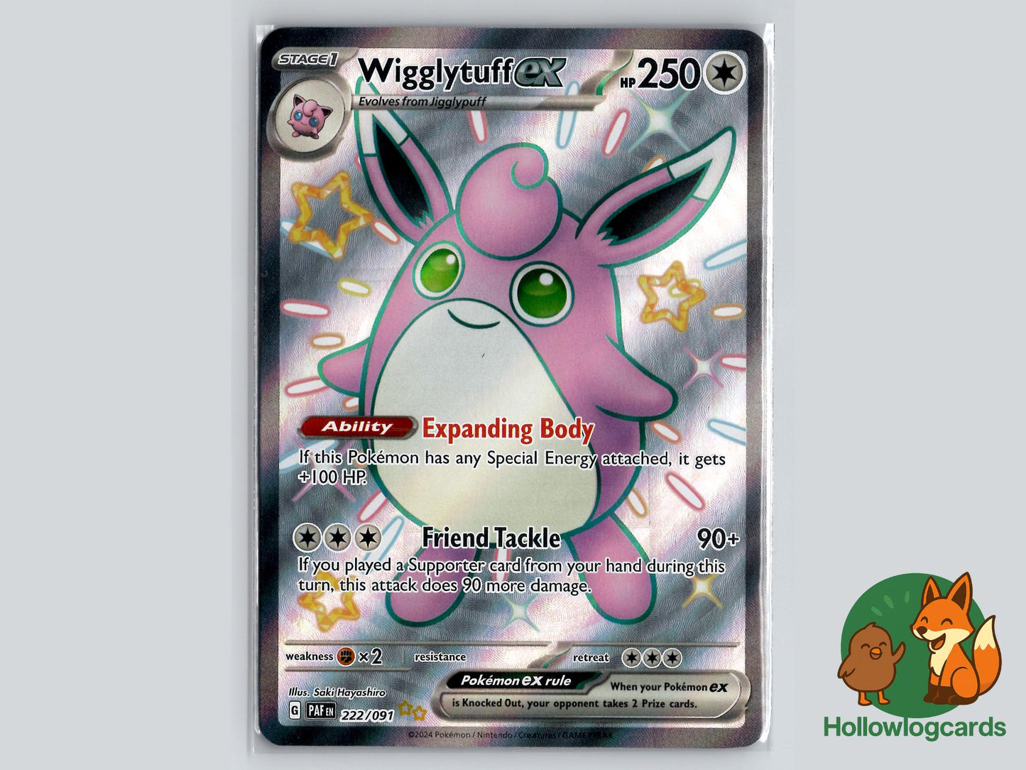 Wigglytuff (222/091) - Paldean Fates Pokémon Card
