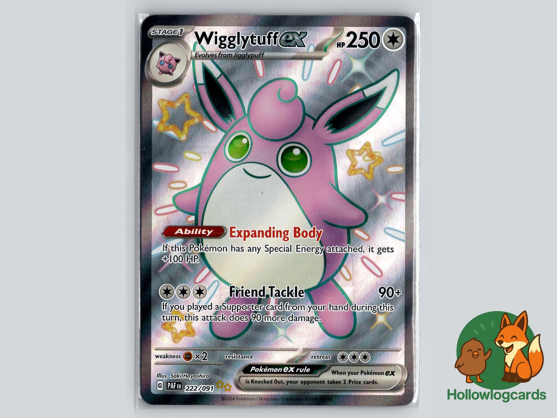 Wigglytuff (222/091) - Paldean Fates Pokémon Card