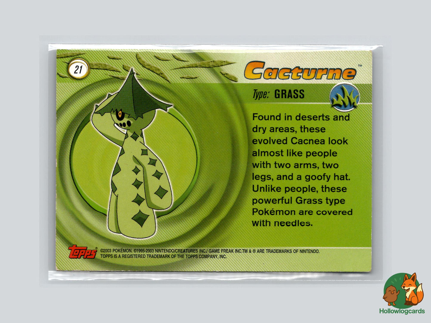 Cacturne (#21) - Topps Advanced