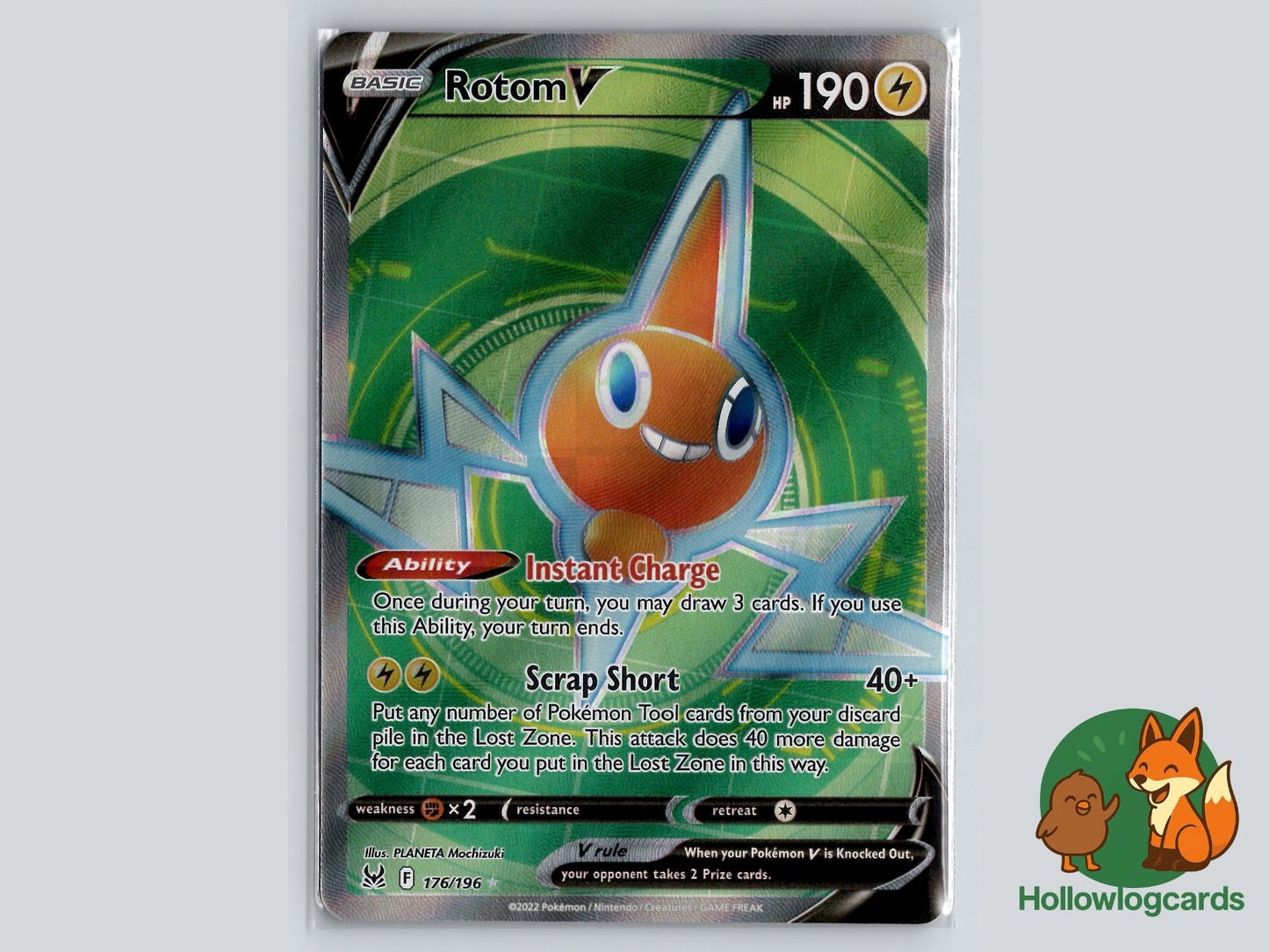 Rotom V (176/196) - Lost Origin Pokémon Card