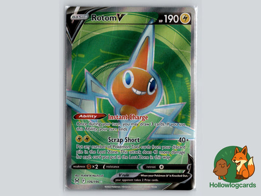 Rotom V (176/196) - Lost Origin Pokémon Card